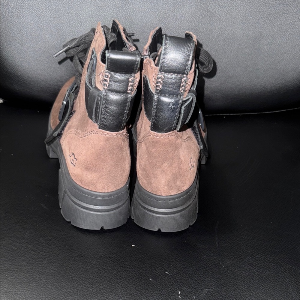 UGG Women's Ashton Lace Up Boot, Dark Earth. - Picture 6 of 8